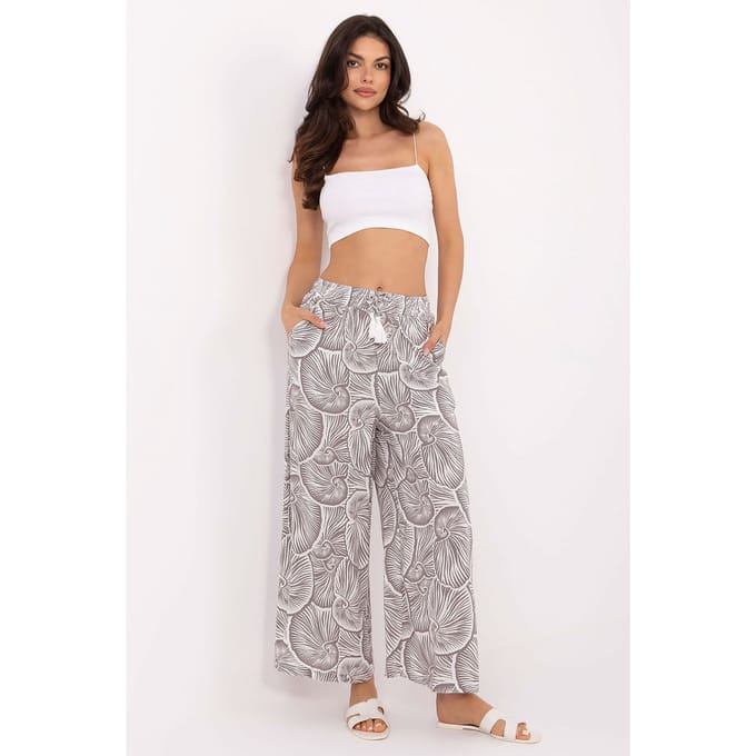 Paisley Drift Pants - Beige / S
