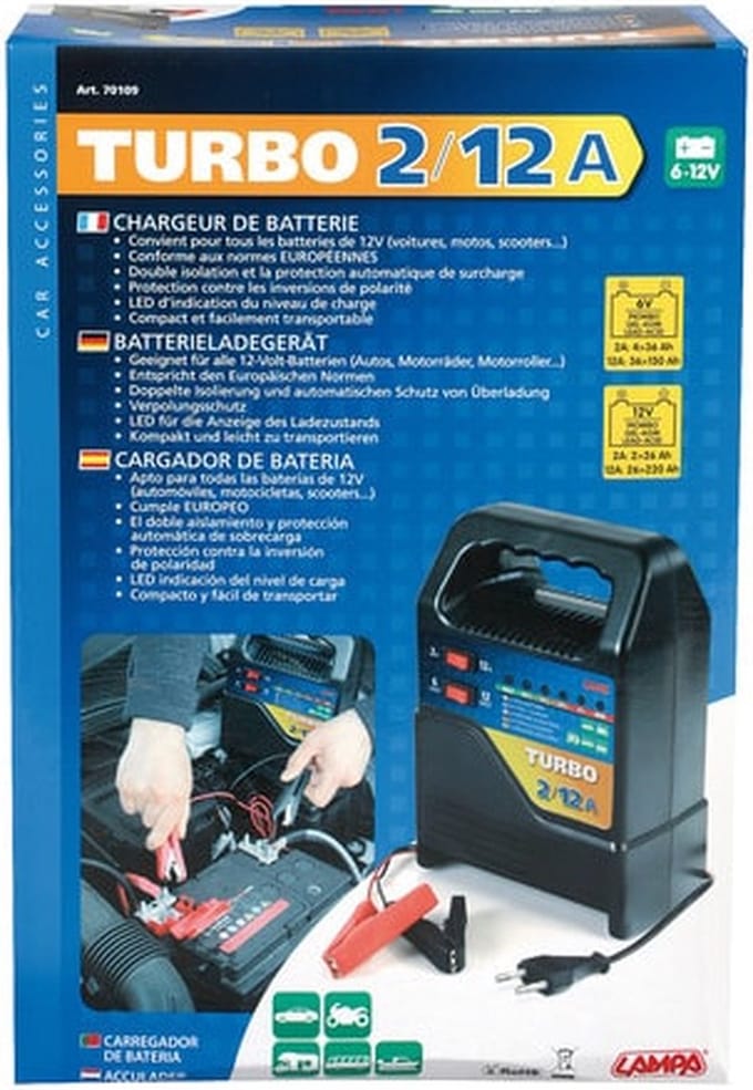 Acculader Turbo 6-12 V 2-12 A