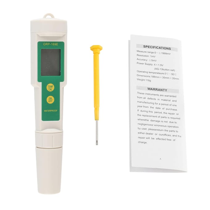 2 in 1 Digitale ORP/TEMP Meter Tester Aquarium Zwembad Hydroponische Watermonitor