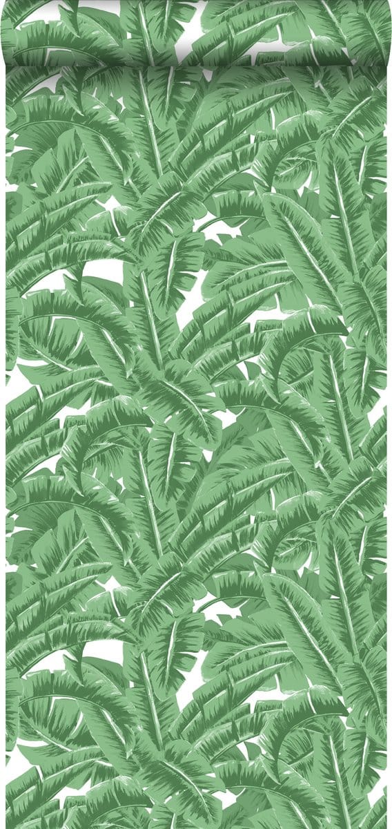 ESTAhome behang bananenbladeren groen - 53 cm x 10.05 m - 138984