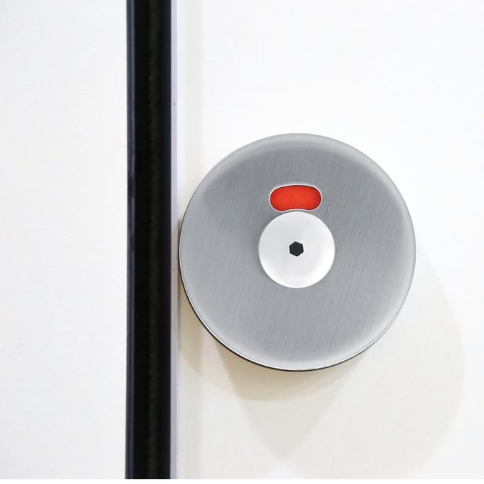 1 Set Privacy Deadbolt Grendel Indicerende Deurslot voor Badkamer WC Openbaar Toilet