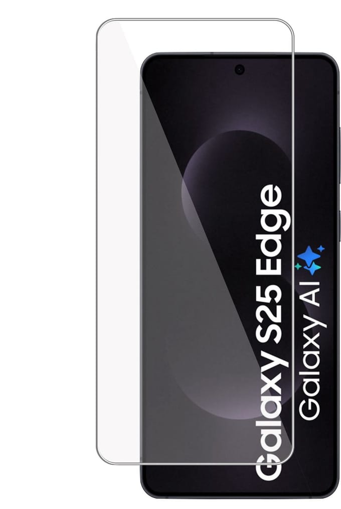 TechNow Screenprotector geschikt voor Samsung Galaxy S25 Edge Screenprotector - Gehard Glas - Rounded - Proteqt+