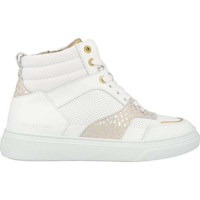 Bullboxer Aop508 Lage sneakers - Leren Sneaker - Meisjes - Wit - Maat 30
