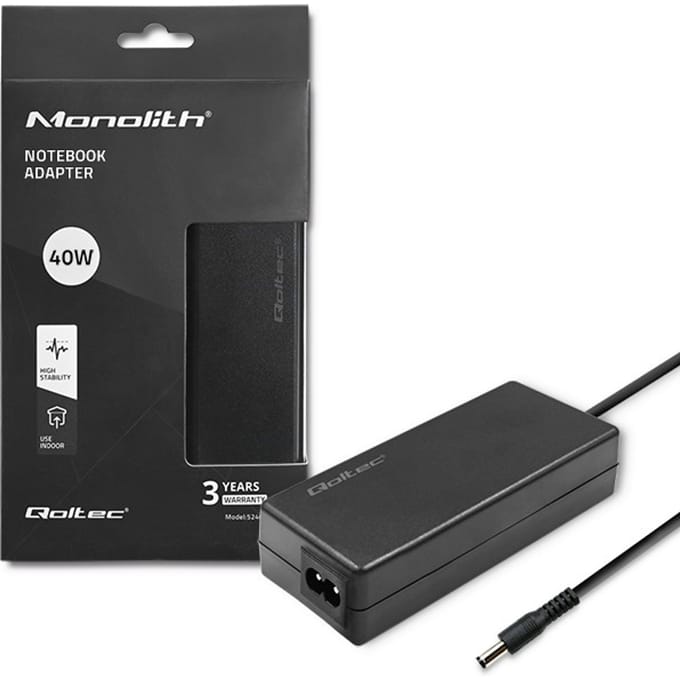 Qoltec laptopvoeding 40W |   12V |   3.33A |   5.5*2.1 |   + voedingskabel