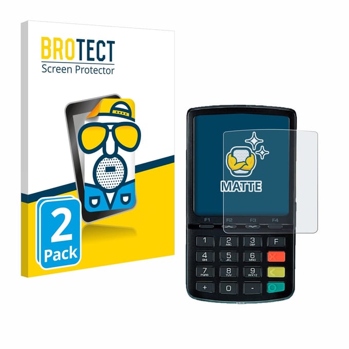 BROTECT - Screenprotector voor ingenico Link/2500 - Folie Beschermfolie matte 2 Stuks