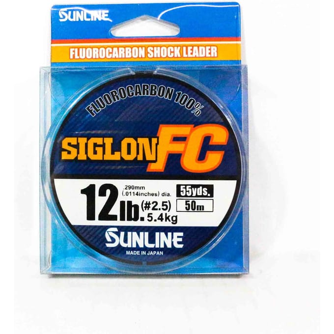 Sunline Fluorocarbon Leider Siglon FC 100% 50m 12lb Diameter 0,29mm (8302) schoon