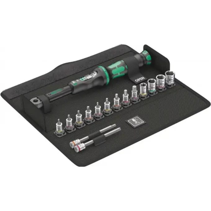 Wera Bicycle Set Torque 1 05004180001 Momentsleutelset Uitschakelend 1/4 (6,3 mm) 2.5 - 25 Nm