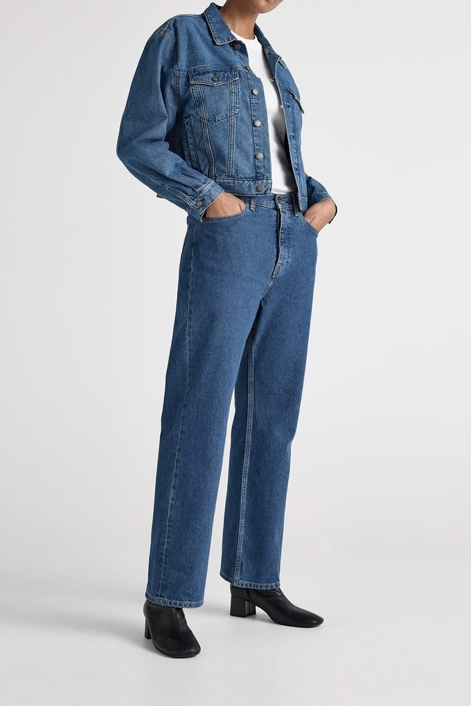Mud Jeans Gina Jacket Medium Stone Taglia: M | Giacche di jeans Outlet | Donna
