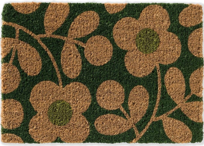Orla Kiely Doormat Stem Sprig Emerald 563907 - 40 x 60 cm