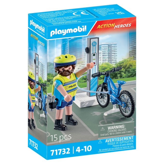 PLAYMOBIL Action Heroes Politie fiets patrouille 71732