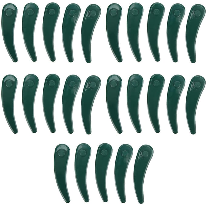 25 stuks grasmaaier plastic mes ABS platte tand huis schoon apart snel snijden plastic mes voor