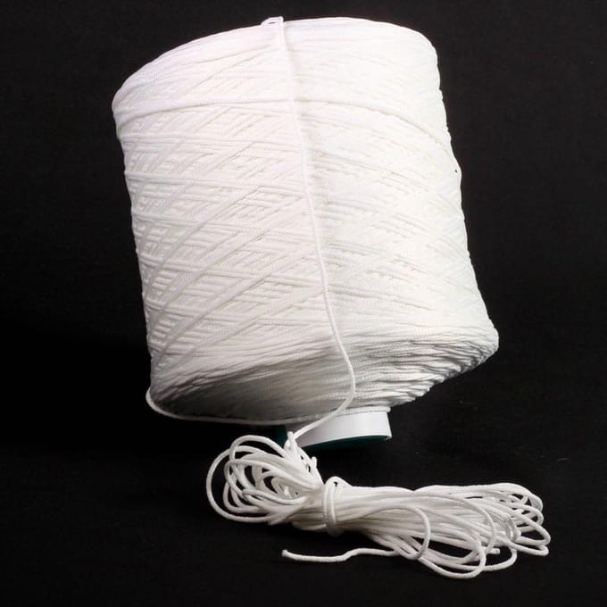 Elastiek 3 MM Wit 100 Meter