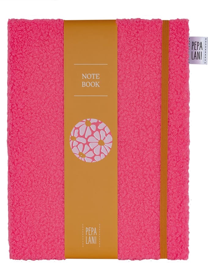Pepa Lani notebook A5 Spring Flower & Fruity Furry pink