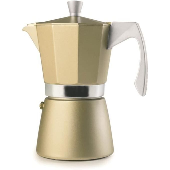 Espressokan - Ibili - Evva Golden - 6 Kopjes - 300 ml - Gietaluminium - Inductie