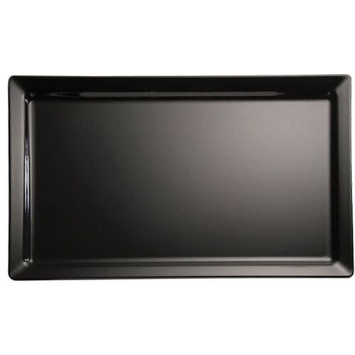 GGM Gastro (6 Stück) GN-Tablett 1/3 - PURE - Melamin - Höhe: 30mm - Schwarz
