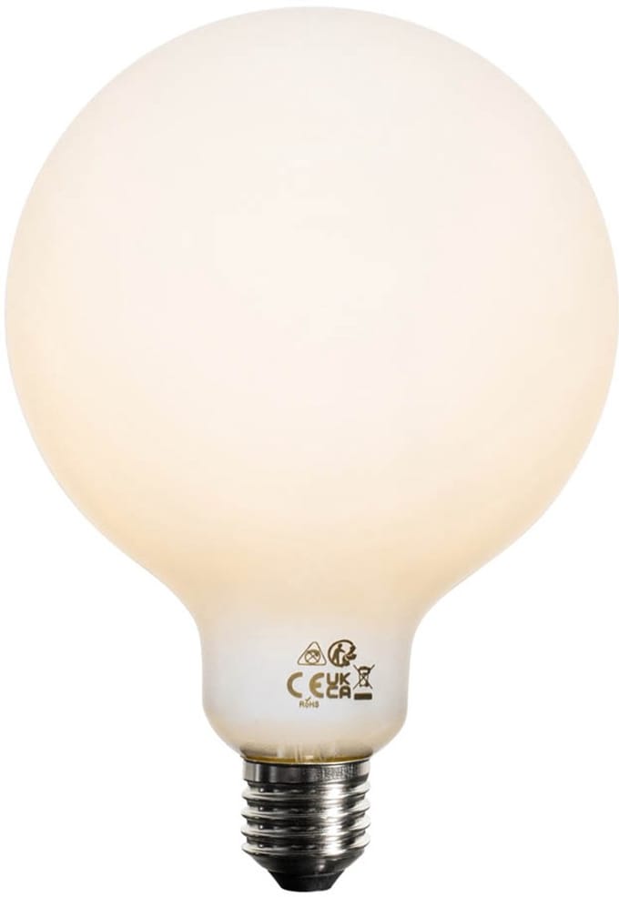 LUEDD Set van 5 E27 dimbare LED lamp opaal G125 5W 450 lm 2700K