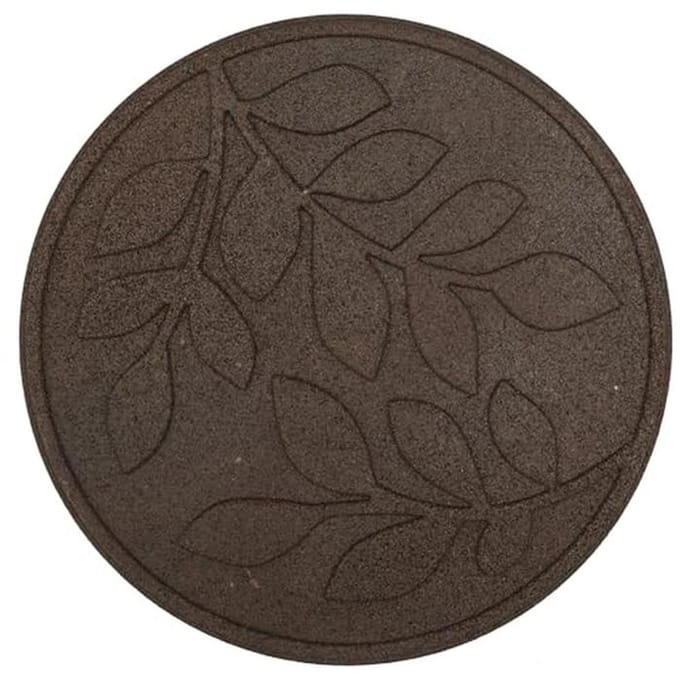 Tuin Stenen - Looptegels Pad - Buitenpad Creëren - Gemaakt van Gerecycled Rubber - 46 cm Diameter - Terra Cotta