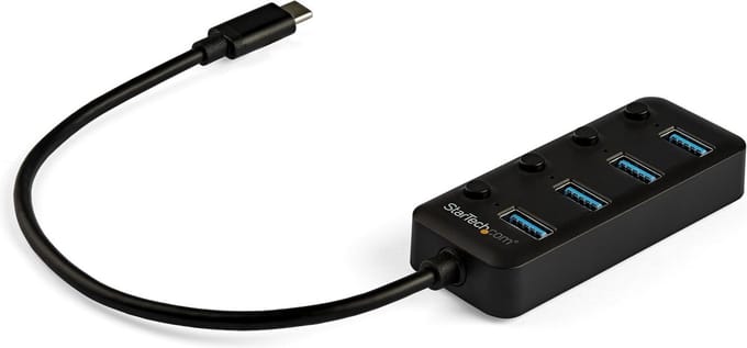 StarTech.com USB-C Hub 4-port USB hub - 4 - USB 3.2 - Zwart