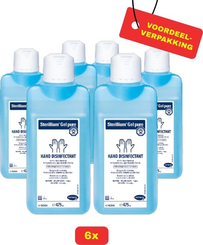 hartmann Sterillium GEL. Handdesinfectant - 6 x 475ml - voordeelverpakking