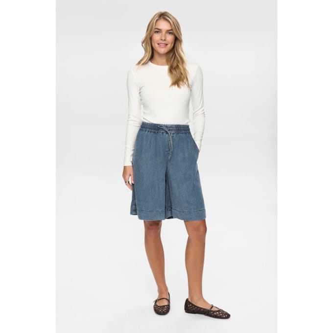 Nümph 706460 nuelida shorts snow washed denim