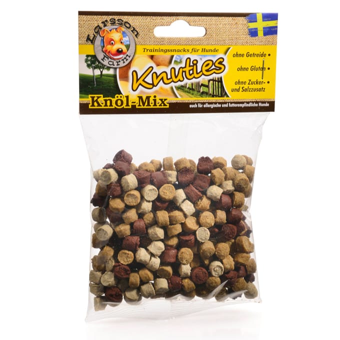 Larsson Boerderij Knuties - Voordeelpakket: 3 x 1 Stk. Knöl-Mix (4 Soorten, 150 g)