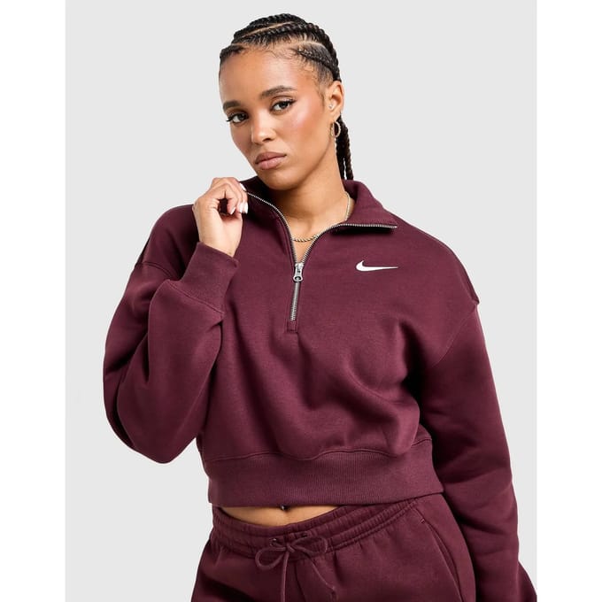 Dames-sweatshirt met 1/4 rits Nike Phoenix Fleece