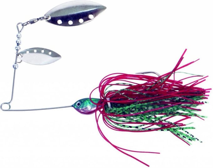 Predox Spintexx Double Will 13 g - krachtige spinnerbait met dubbele willowbladen voor roofvissen Red/Peach