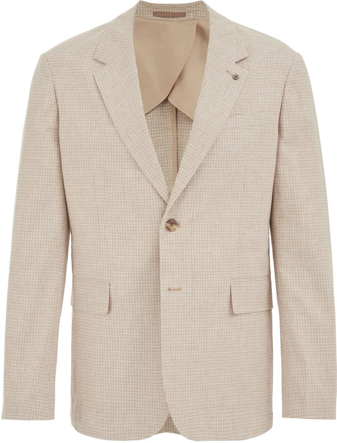 WE Fashion Heren slim fit blazer met micropatroon
