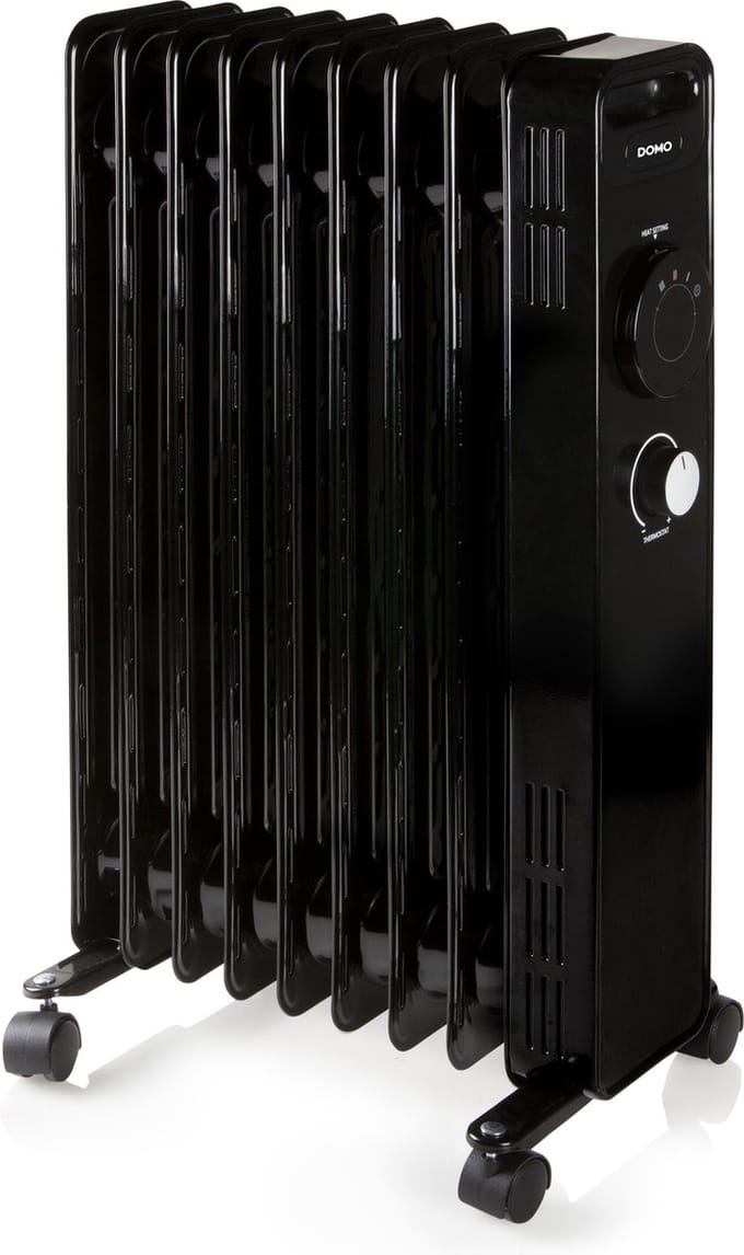 DOMO DO7327R - Olieradiator - 2000W - Zwart