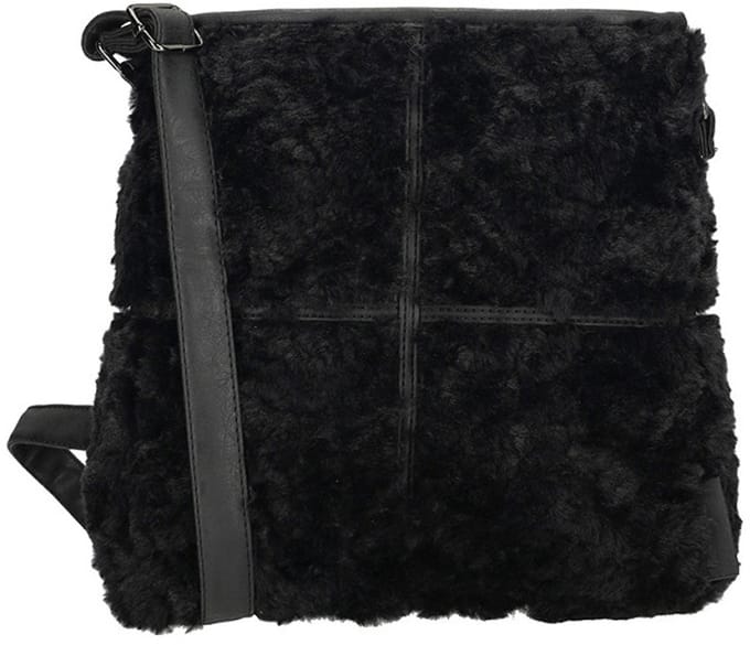 Enrico Benetti Fay Schoudertas Teddy 65028 - Zwart