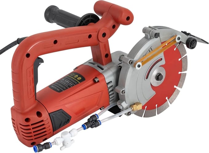 Sleufmachine - Wandfreesmachine - Snel Sleuven Frezen - Instelbare Diepte - 71 mm Diepte - Rood