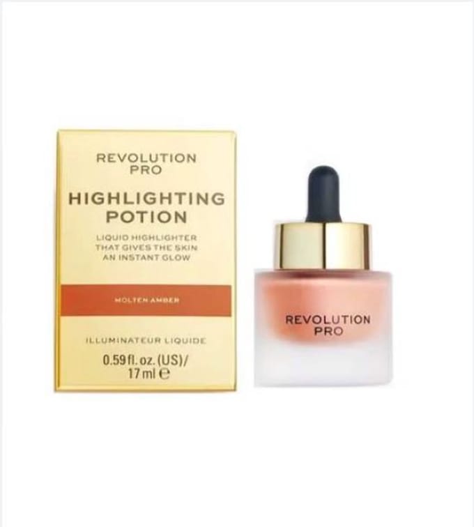 Revolution Highlighting Potion Liquid Highlighter Molten Amber - 17ml