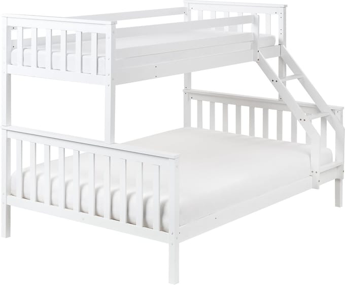 BIERNE - Stapelbed - Wit - 90/140 x 200 cm - Dennenhout