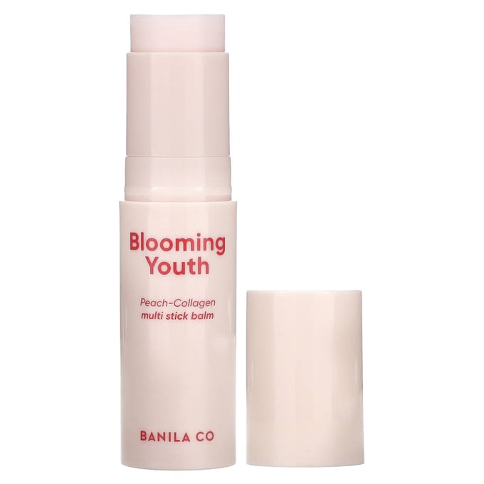 Banila Co, Blooming Youth, Perzik-Collageen Multi Stick Balsem, 0,37 fl oz (10,5 gr) white