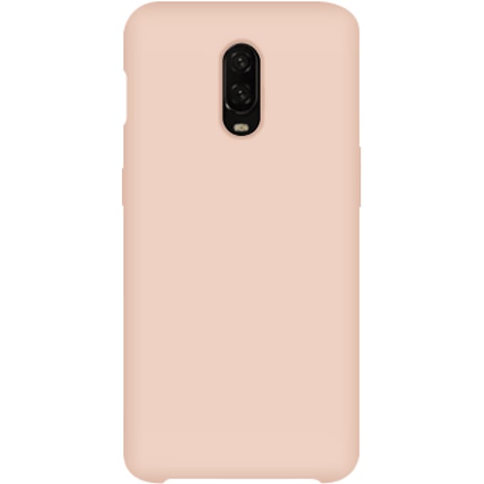 OnePlus 6T Siliconen Back Cover - pink sand
