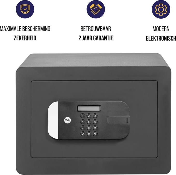 Yale - Elektronische Kluis Compact - Zwart - High Protection