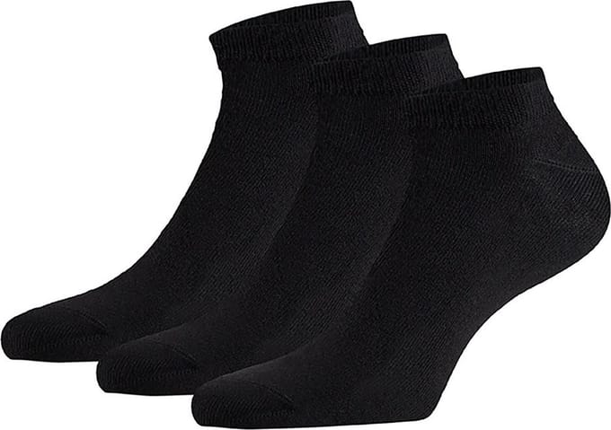 Sneakersokken Bamboe Zwart 3-paar Heren / Dames - Maat 39-42
