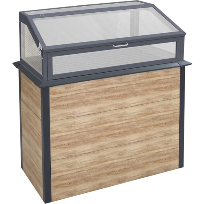 Westmann Primus Plus M - Verhoogde Kweekkas 100x50x113 cm - Houtlook