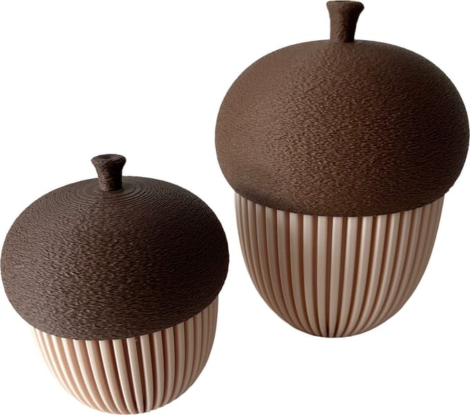Eikel set Beige - Eikel klein 10 cm - Eikel groot 15 cm