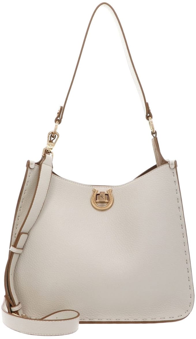 U.S. POLO ASSN. schoudertas Jones Hobo With Extra Bag Cream White crème