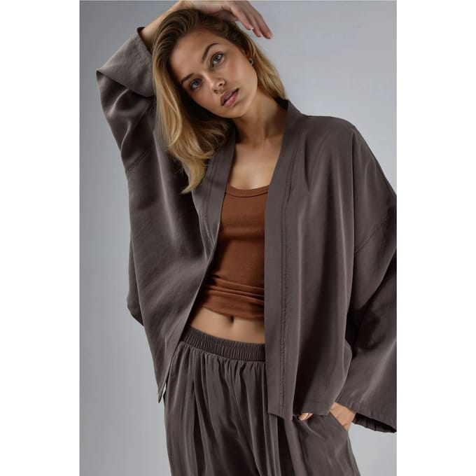 Lange Mouwen Losse Pasvorm Kimono