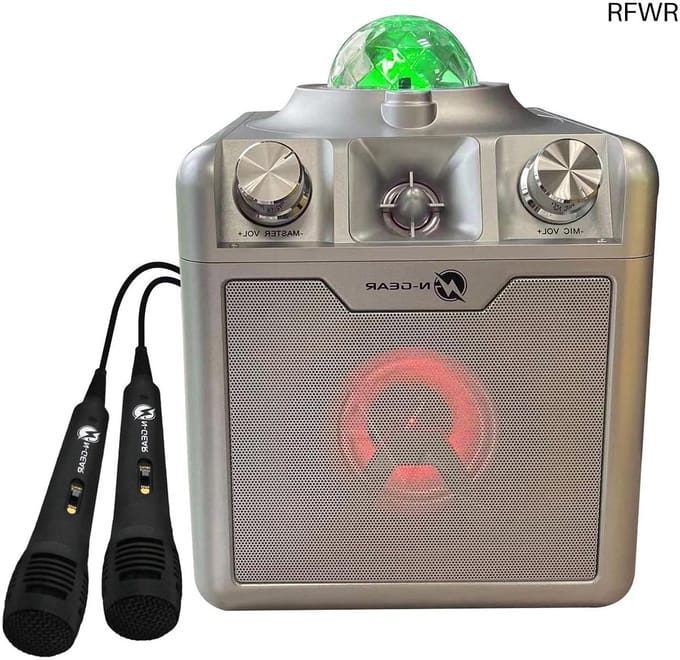 RFWR® Kinderpartybox met Karaoke en Discobal - Bluetooth Muziekbox voor Feesten