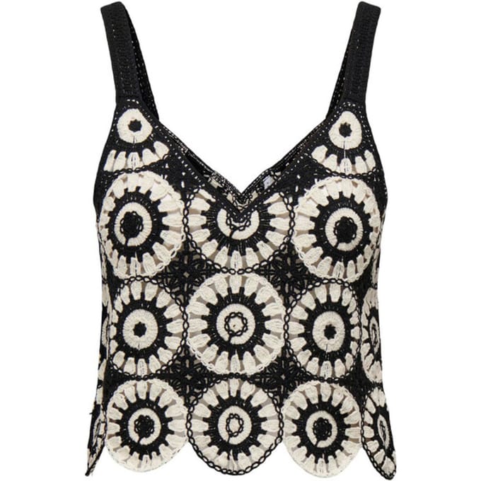 Only Top Onlyvonne S/l Top Jrs 15289731 Black/birch Dames Maat - M
