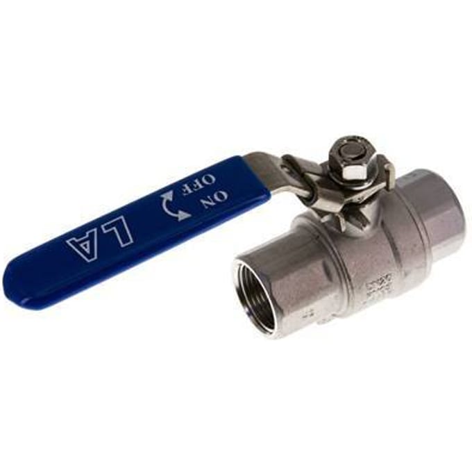 G 3/4 inch PN 63 2-Weg RVS Kogelkraan - BL2SH-M-63-034