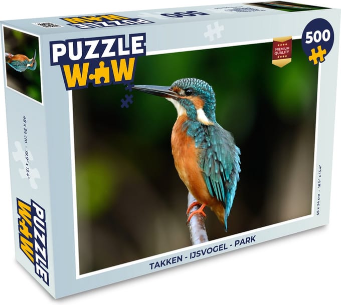 Puzzel Takken - IJsvogel - Park - Legpuzzel - Puzzel 500 stukjes