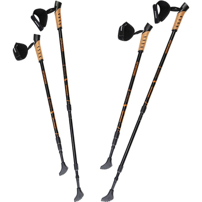 Nordic Walking Stokken – Telescopisch – 2 Paar – Oranje