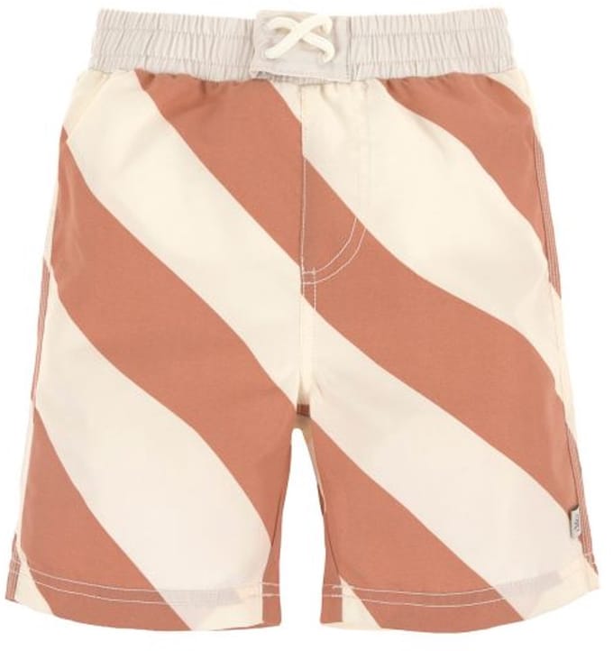 Lässig Stripes Zwembroek - Maat 86 - Clay/Sea Salt