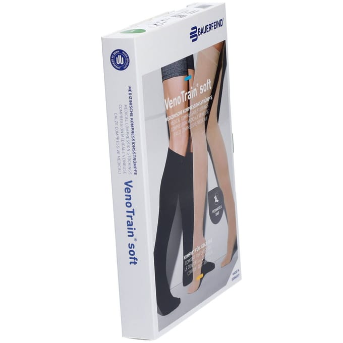 Bauerfeind® VenoTrain® Soft Ad C1 Plus Short Gesloten Teen Caramel Medium 1 Kousen
