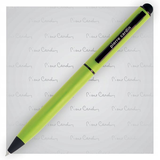 Pierre Cardin Celebration metalen pen - groen met touchscreen-functie