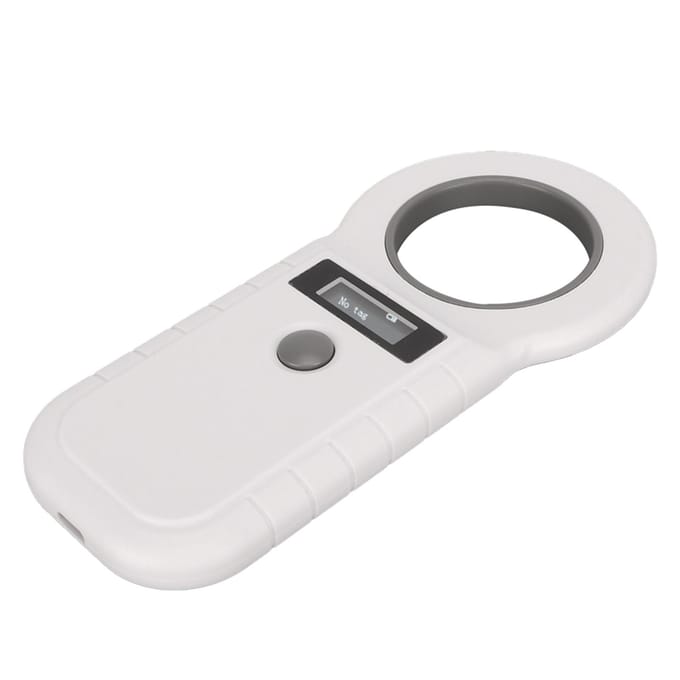 Huisdierpenning Lezer Oplaadbaar 2.4G Bluetooth 134.2Khz 125Khz Handheld Draagbare RFID Huisdier Scanner Wit wit